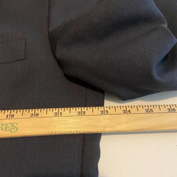 Loro Piana Men 46R Suit Jacket 3 Button Blue Plaid 100% Wool Sport Coat Lined - Picture 4 of 12